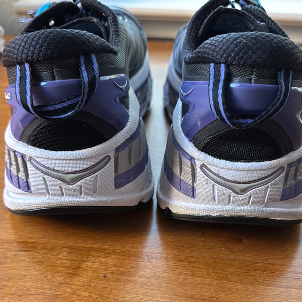 Hoka Black and Blue Athletic Shoes - Picture 4 of 4